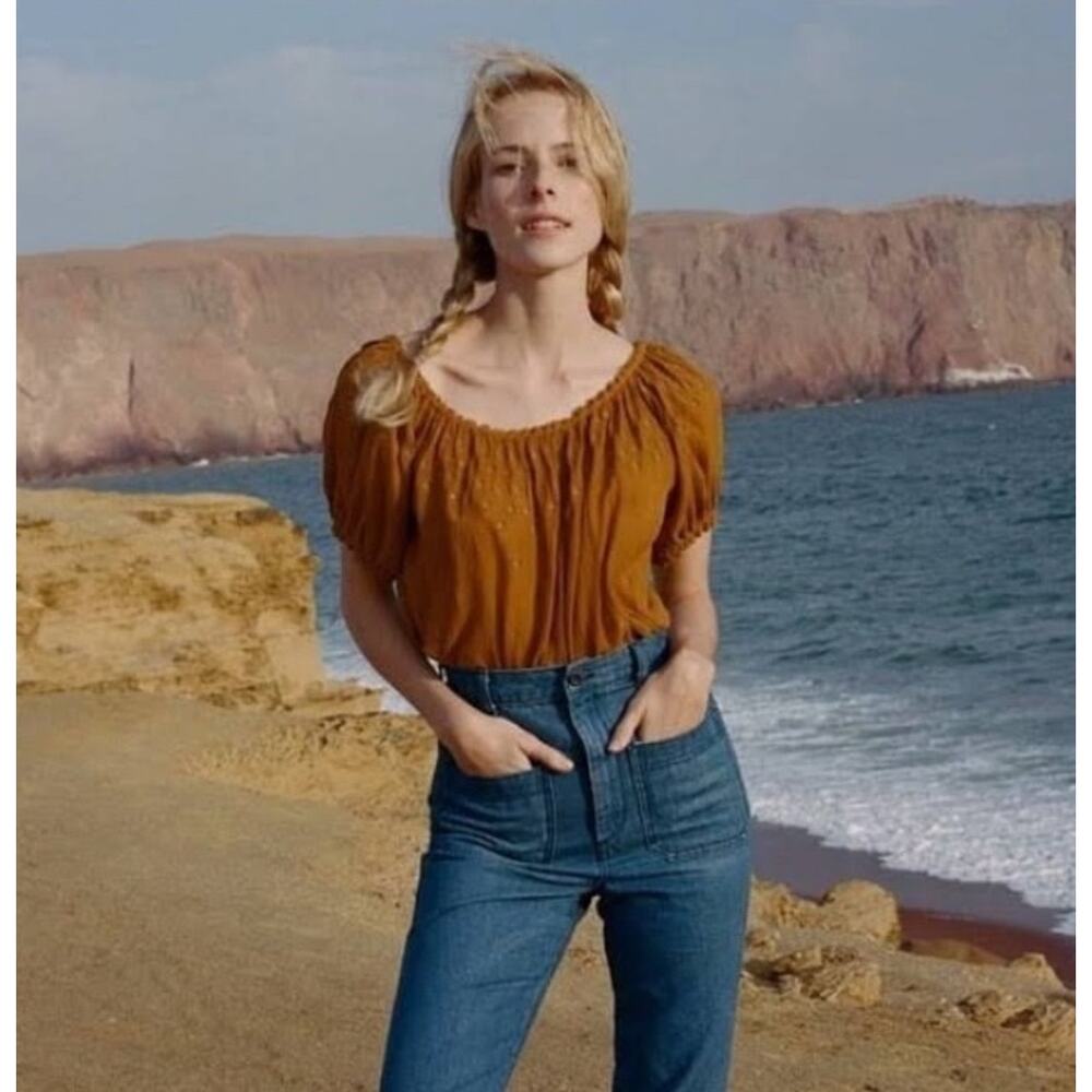 DOEN Anise Top in Golden Hour Embroidered Floral S - Picture 10 of 10